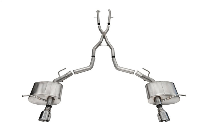 Corsa 2011-2025 Dodge Durango Xtreme 2.5in Cat-Back Dual Rear Exit w/ Single 4.5in Polished Tips