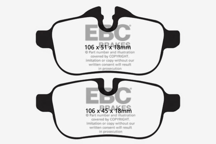 EBC 09-10 BMW Z4 E89 Bluestuff Rear Brake Pads