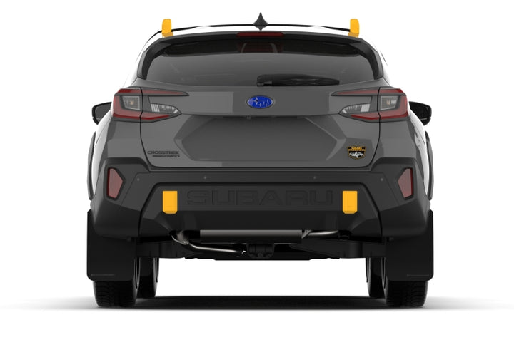 Rally Armor 24-26 Subaru Crosstrek (Wilderness Only) Black UR Mud Flap W/Red Logo - No Drilling Req