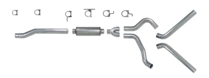 Diamond Eye KIT 4in Catback DUAL SS: 03-07 FORD 6.0L F250/F350