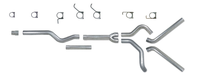 Diamond Eye KIT 4in Catback MFLR REPLACMENT PIPE DUAL AL: 2006-2007.5 CHEVY/GMC 6.6L 2500/3500