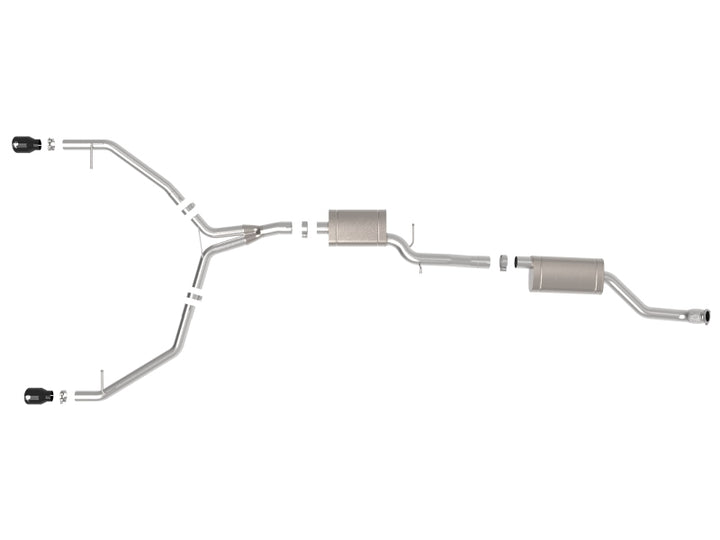 aFe MACH Force-Xp 13-16 Audi Allroad L4 SS Cat-Back Exhaust w/Black Tips