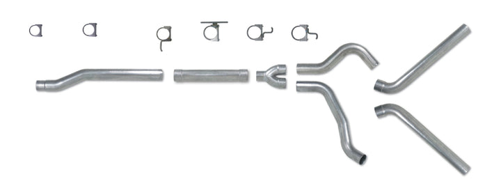 Diamond Eye KIT 4in Catback MFLR RPLCMENT PIPE DUAL AL: 03-07 FORD 6.0L F250/F350