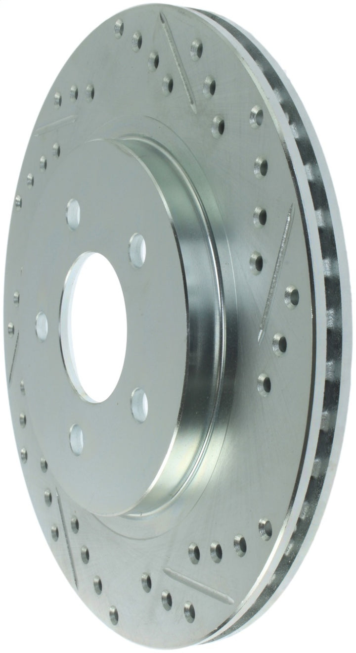 StopTech Select Sport 05-10 Ford Mustang GT Slotted and Drilled Rear Left Rotor