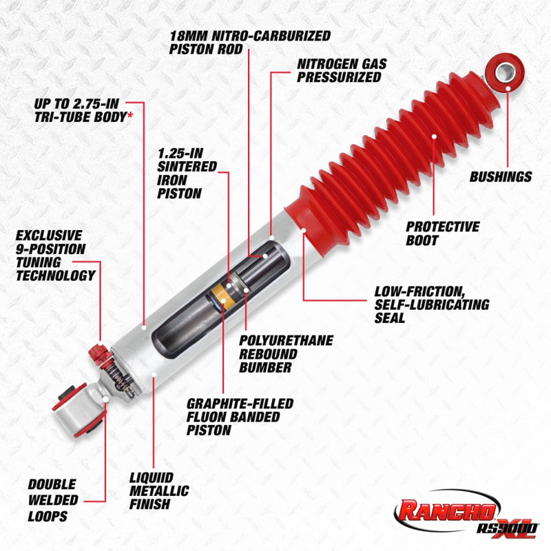 Rancho 00-04 Nissan Frontier Rear RS9000XL Shock