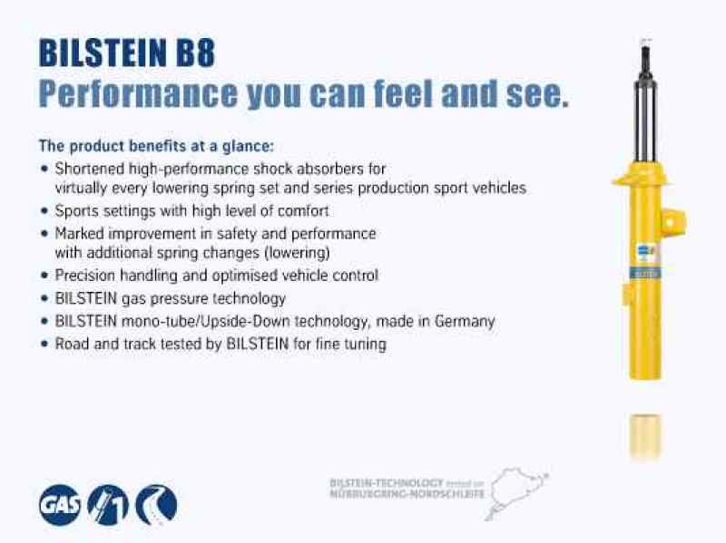 Bilstein B8 2009 Porsche 911 Targa 4 Front Right Suspension Strut Assembly