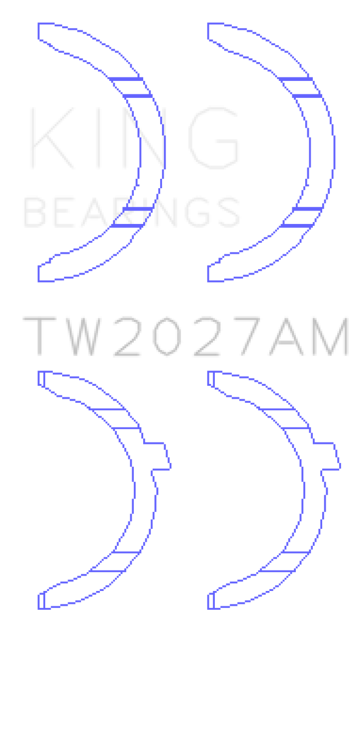 King Engine Bearings AUDI AAH, BUG, CCWA,CTBA Thrust Washer Set