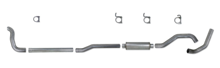Diamond Eye KIT 4in Turbo Back SGL AL: 2-WHEEL DRIVE ONLY 89-93 DODGE CUMMINS 5.9L