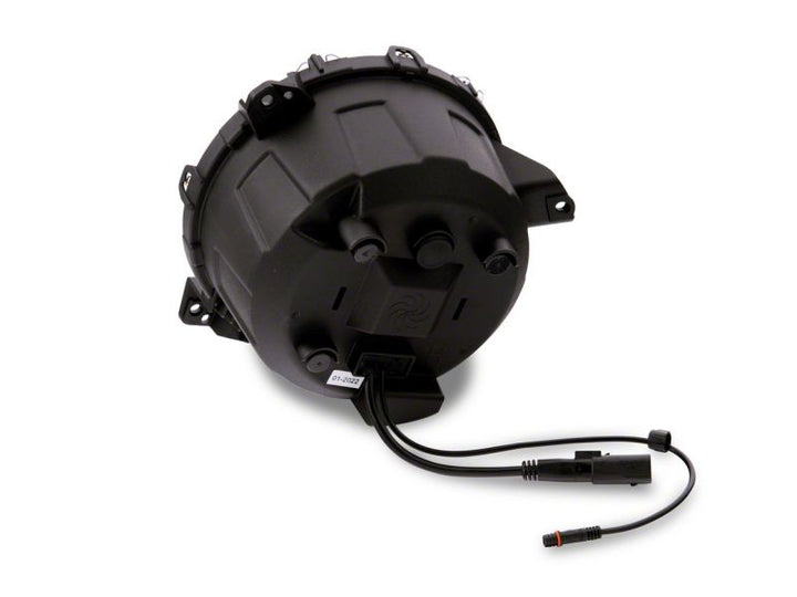 Raxiom 18-23 Jeep Wrangler JL Axial Series 9-In LED Headlights- Black Housing (Clear Lens)