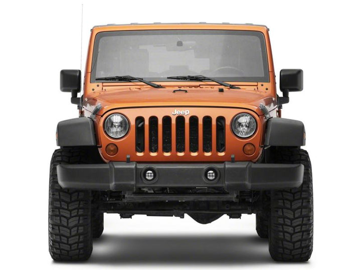 Raxiom 07-23 Jeep Wrangler JK & JL Axial Series Tri-Bar LED Fog Lights- Amber