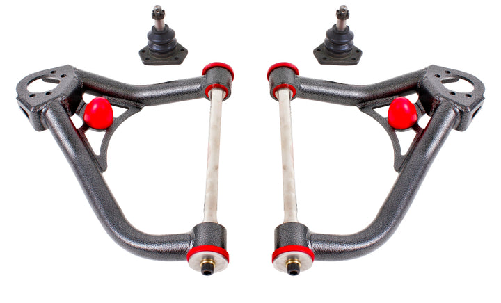 BMR 67-69 1st Gen F-Body Non-Adj. Upper A-Arms (Polyurethane) - Black Hammertone