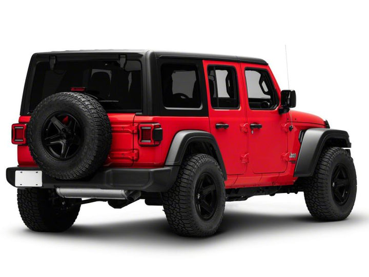 Raxiom 18-23 Jeep Wrangler JL Horizon LED Tail Lights- Black Housing- Red Lens