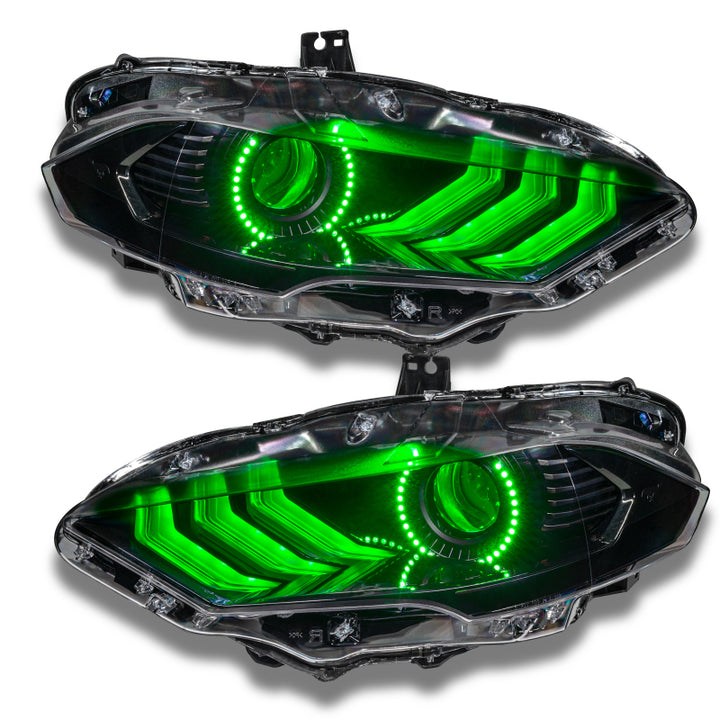 Oracle 18-21 Ford Mustang Dynamic DRL w/ Halo Kit & Sequential Turn Signal - ColorSHIFT