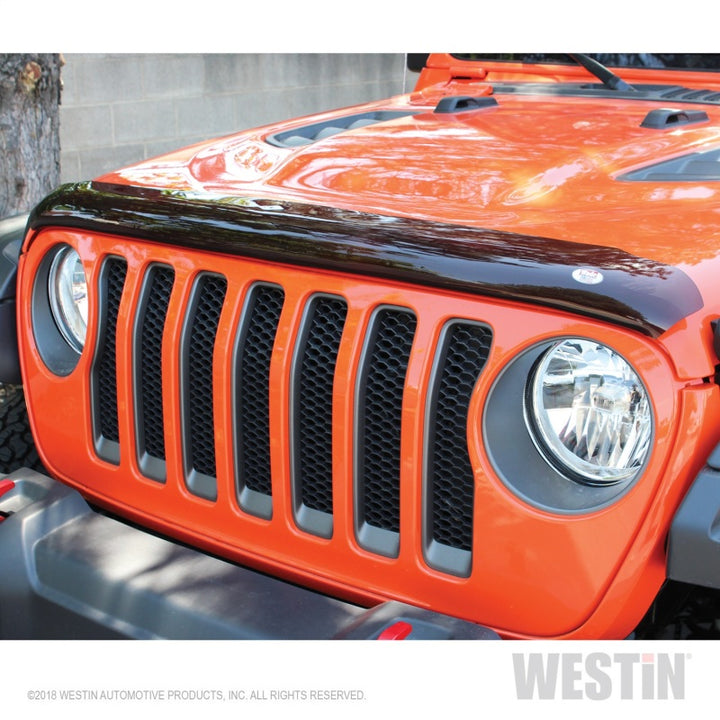 Westin 2018 Jeep Wrangler JL Platinum Bug Shield - Smoke