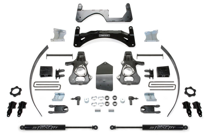 Fabtech 14-18 GM K1500 P/U w/oE Alm Or Stmp Stl UCA 6in Basic Sys w/Stealth