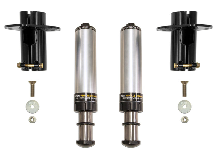 ICON 2020+ Jeep Gladiator JT / 2007+ Jeep Wrangler JK/JL Front Hydraulic Bump Stop Kit