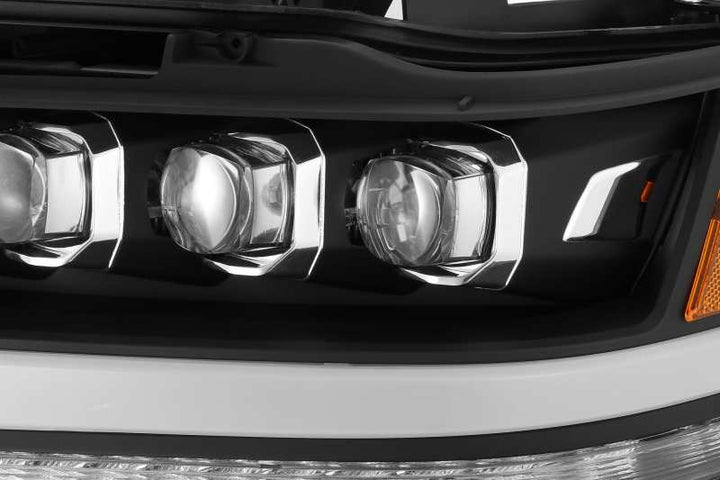 AlphaRex 19-20 Ram 1500HD NOVA LED Proj Headlight Plank Style Matte Blk w/Activ Light/Seq Signal/DRL