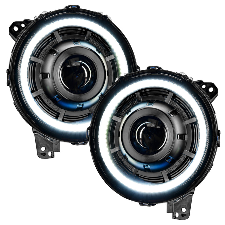 Oracle Jeep JL/Gladiator JT Oculus Bi-LED Projector Headlights - Amber/White Switchback