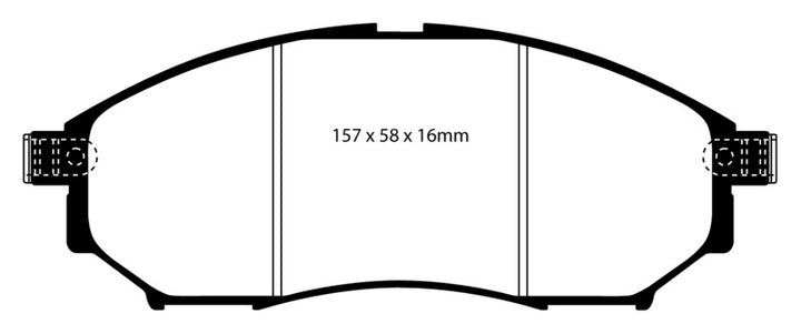 EBC 08-13 Infiniti EX35 3.5 Yellowstuff Front Brake Pads