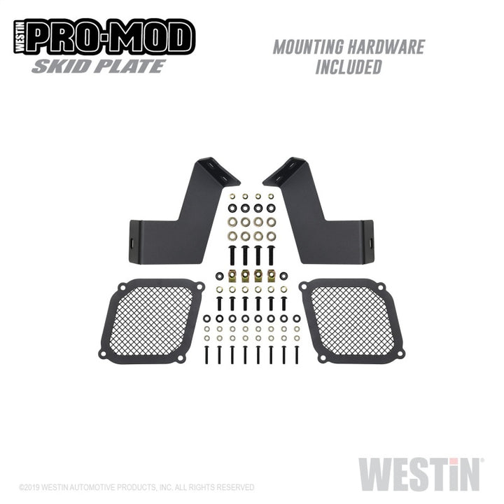 Westin 16-21 Toyota Tacoma Pro-Mod Skid Plate - Textured Black