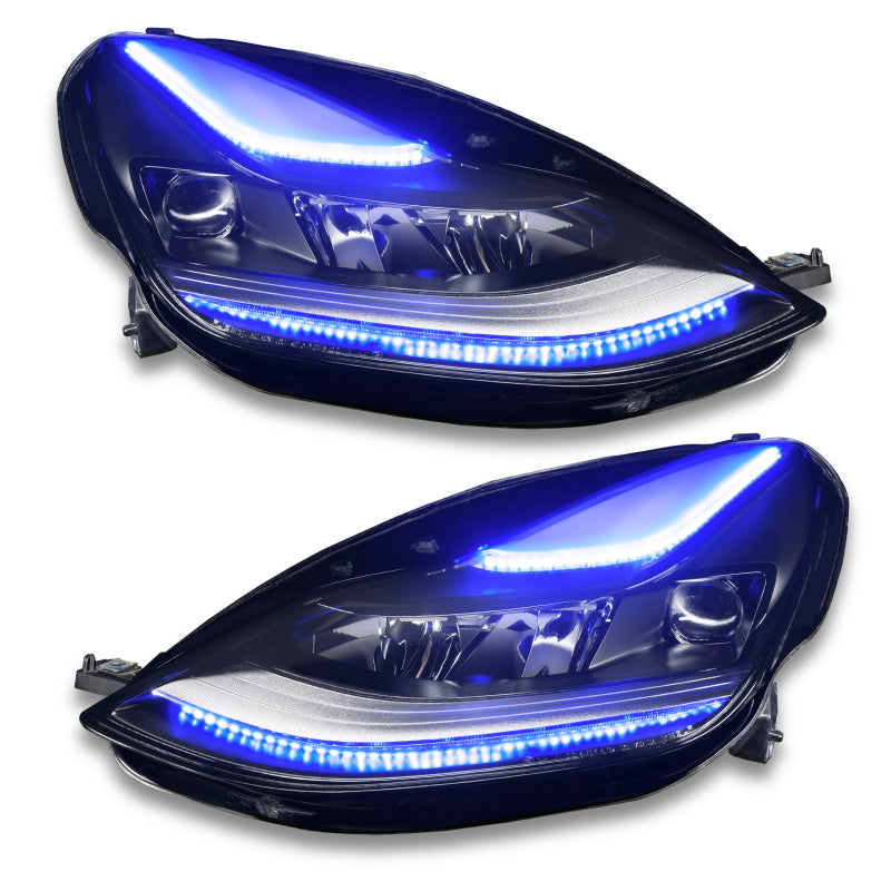 Oracle 2021+ Tesla Model 3 Dynamic ColorSHIFT  Headlight DRL Upgrade Kit