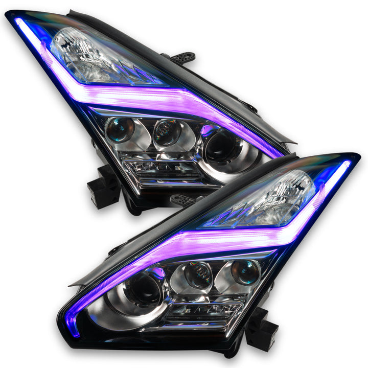 Oracle 15-21 Nissan GT-R RGB+W (Lightning Bolt) Headlight DRL Kit- w/o Controller