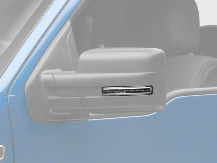 Raxiom 09-14 Ford F-150 Axial Series LED Sequential Mirror Mounted Turn Signals- Smoked