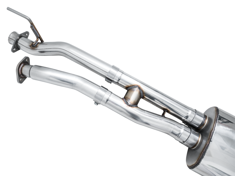 AWE Tuning 16-22 Toyota Tacoma 0FG Cat-Back Exhaust w/ BashGuard - Dual Chrome Silver Tips