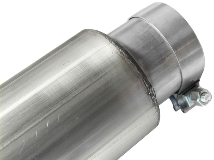 aFe MACHForce XP 5in DPF-Back Stainless Steel Exh Sys, No tip, Ford Diesel Trucks 08-10 V8-6.4L