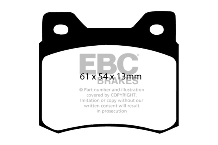 EBC 84-86 Mercedes-Benz 190/190E 2.3 Redstuff Rear Brake Pads