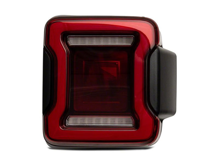 Raxiom 18-23 Jeep Wrangler JL Horizon LED Tail Lights- Black Housing- Red Lens