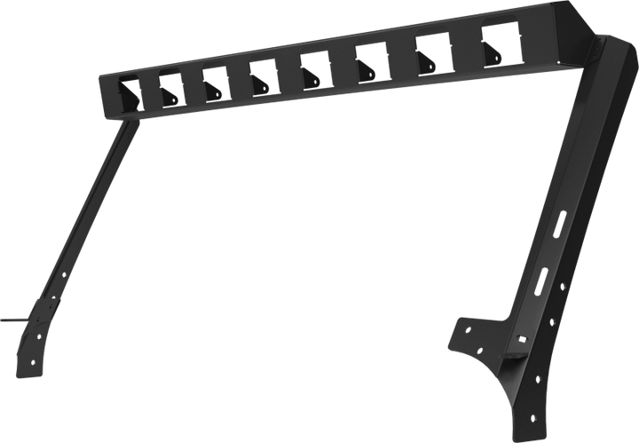 Go Rhino 07-18 Jeep Wrangler JK WLF Windshield Light Mount Frame - Eight Cube Lights