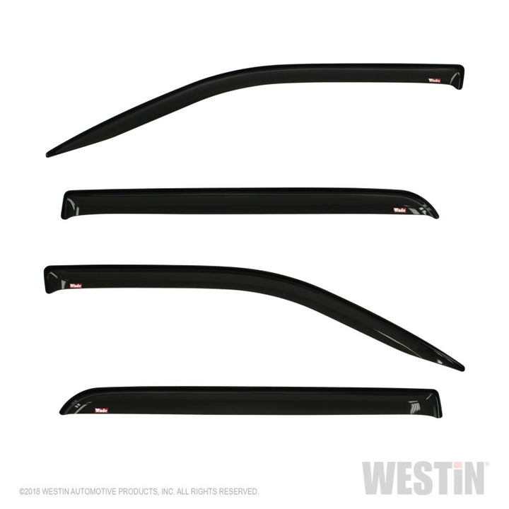 Westin 2019 RAM 1500 Crew Cab (Non Classic) Slim Wind Deflector 4pc - Smoke