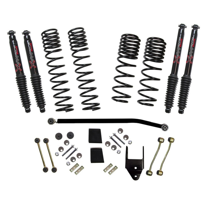 Skyjacker 2020 Jeep JL 4WD Rub Diesel 3.5-4in Dual Rate Long Travel Sus Lift Kit w/Blk Max Shocks