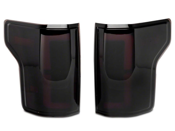 Raxiom 15-17 Ford F-150 Axial Series LED Tail Lights- Black Housing (Smoked Lens)