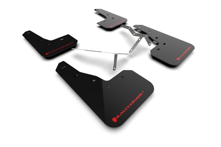 Rally Armor 22-26 Honda Civic/Civic Si/Sport Black UR Mud Flap w/Red Logo