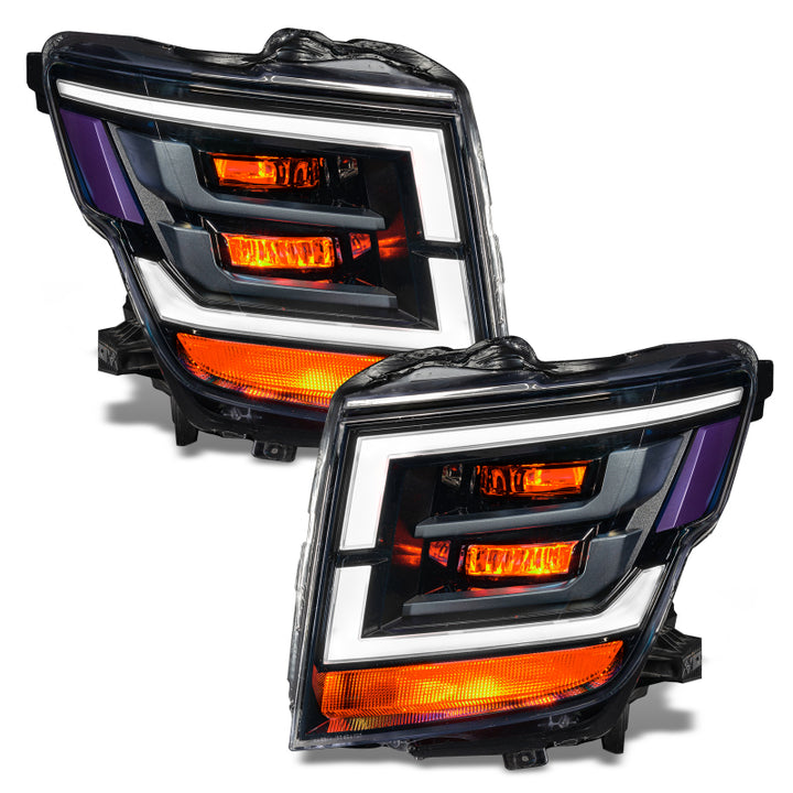 Oracle 21-22 Nissan Titan Demon Eye RGB Headlight Upgrade Kit - ColorSHIFT w/o Controller