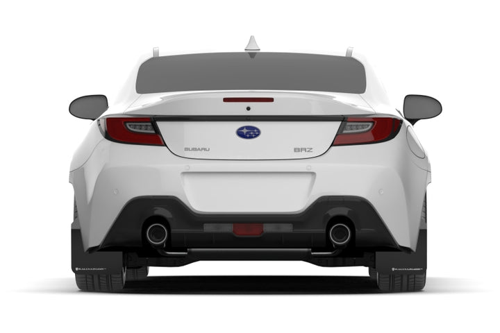 Rally Armor 22-26 Subaru BRZ / Toyota GR86 Black UR Mud Flap w/White Logo