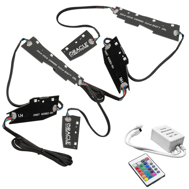 Oracle 16-18 Chevy Camaro RGB+W Headlight DRL  Kit - ColorSHIFT w/ Simple Controller