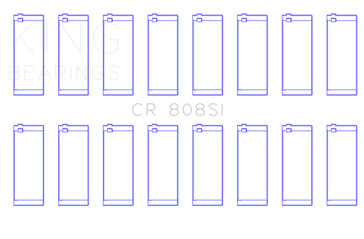 King Engine Bearings Chevrolet 369-502 GEN IV/V/VI (Size +0.60) Rod Bearing Set