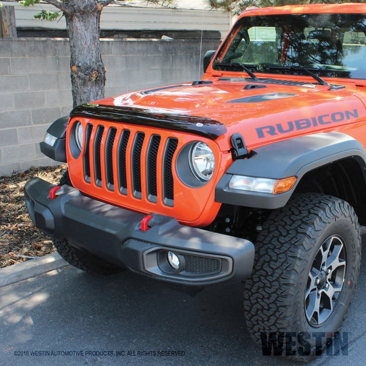 Westin 2018 Jeep Wrangler JL Platinum Bug Shield - Smoke