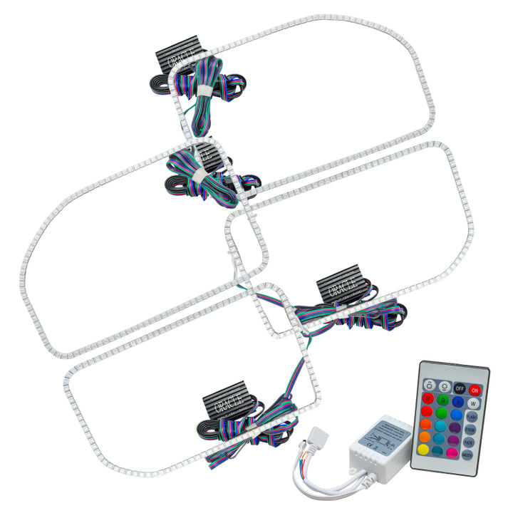 Oracle Ford F250/350 11-16 Halo Kit (Square Ring Design) - w/ Simple Controller