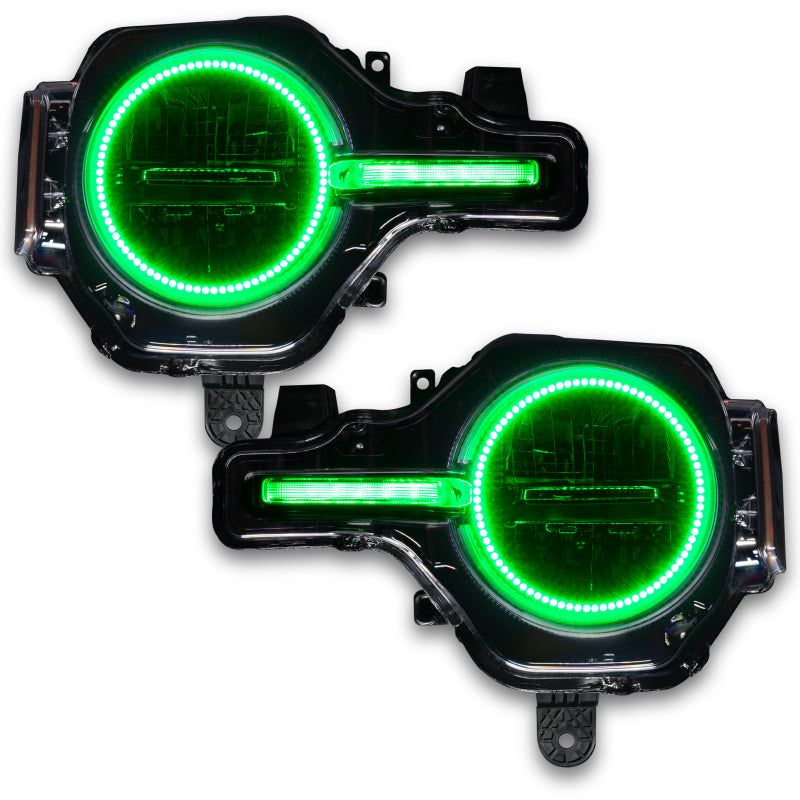 Oracle 2122 Ford Bronco Headlight Halo Kit w/DRL Bar  Base Headlights w/Simple Control
