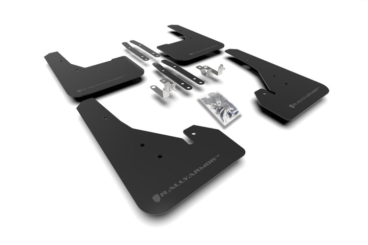 Rally Armor 18-26 Toyota Corolla Hatchback Black UR Mud Flap Grey Logo