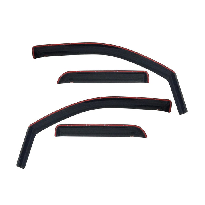 Westin 2007-2014 Chevy Silverado 2500/3500 Extended Cab In-Channel Wind Deflector 4pc - Smoke