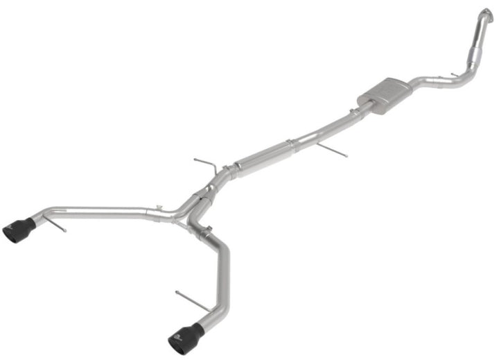 aFe 17-19 Audi A4 (B9) MACH Force-Xp 3in to 2.5in 304 SS Cat-Back Exhaust System-Dual SS Tips