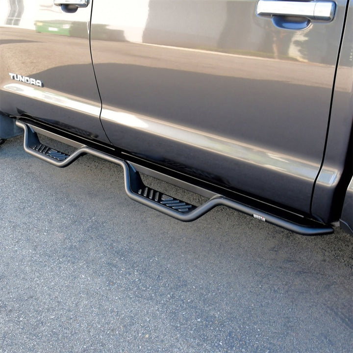 Westin 07-21 Toyota Tundra CrewMax Outlaw Drop Nerf Step Bars - Textured Black