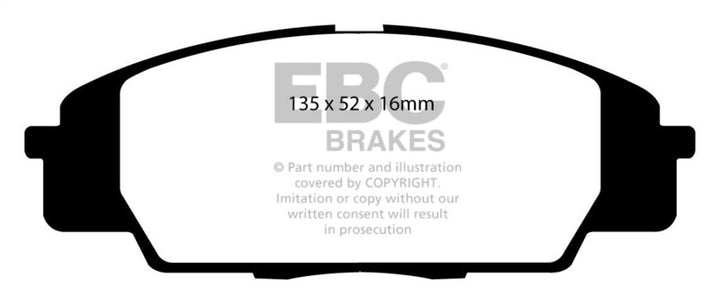 EBC 07-11 Acura CSX (Canada) 2.0 Type S Bluestuff Front Brake Pads
