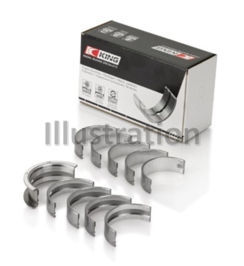 King Engine Bearings Small Block Chevy (Size STDX) Silicon Aluminum Bi-Metal Main Bearing Set