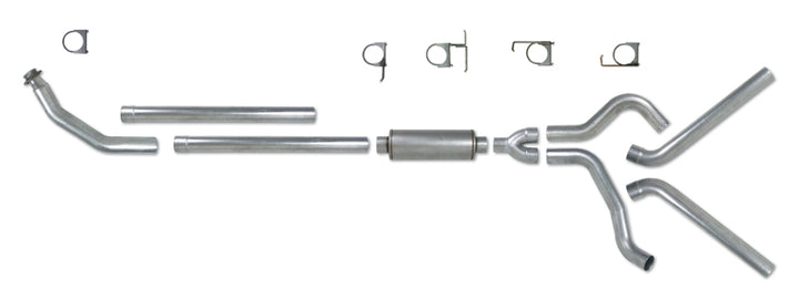Diamond Eye KIT 4in Turbo Back DUAL AL: 94-02 DODGE CUMMINS 5.9L